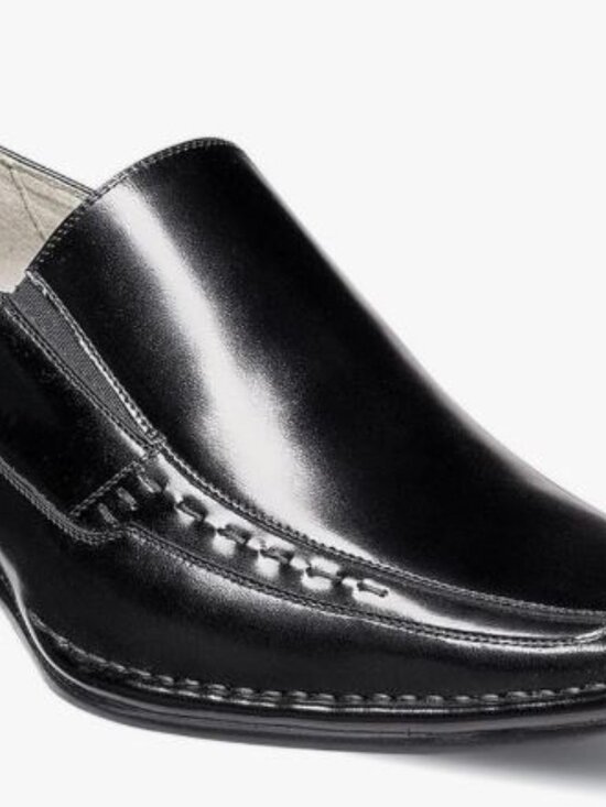 Stacy Adams Mens Loafer Slip-On Dress Shoes Black Sz: 5M main image 5